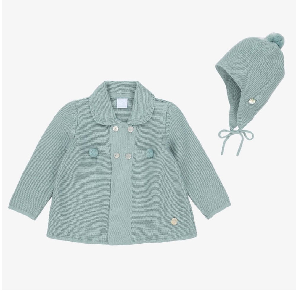 Baby Spanish Knit Coat and Hat